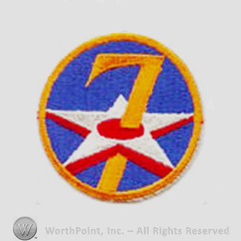 Army Air Forces Shoulder Sleeve Insignia : 7th Air Force.