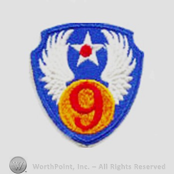 Army Air Forces Shoulder Sleeve Insignia : 9th Air Force.