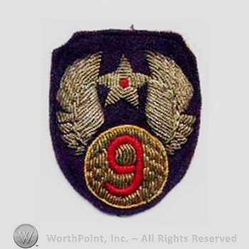 Army Air Forces Shoulder Sleeve Insignia : 9th Air Force.