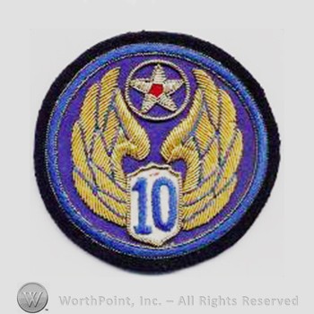 Army Air Forces Shoulder Sleeve Insignia : 10th Air Force.