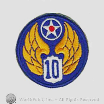 Army Air Forces Shoulder Sleeve Insignia : 10th Air Force.