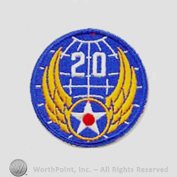 Army Air Forces Shoulder Sleeve Insignia : 20th Air Force.