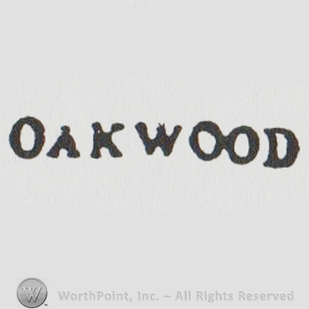 the word OAKWOOD in uppercase letters