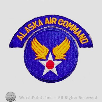 Army Air Forces Shoulder Sleeve Insignia : Alaskan Air Command.