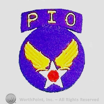 Army Air Forces Shoulder Sleeve Insignia : Army Air Corps Public Information Officer.