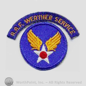 Army Air Forces Shoulder Sleeve Insignia : Army Air Force Weather Service.