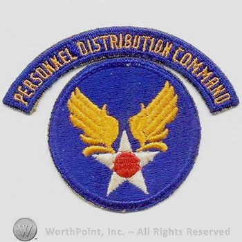 Army Air Forces Shoulder Sleeve Insignia : Personnel Distribution Command.