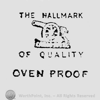 The Hallmark written above a canon shape with Canonsburg written under it above Of Quality written above Oven Proof