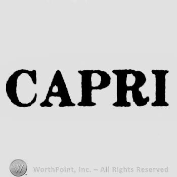 Capri bold written