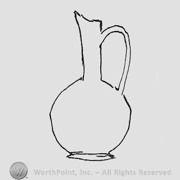 Rookwood Pottery Shape No. 24; persian pitcher.