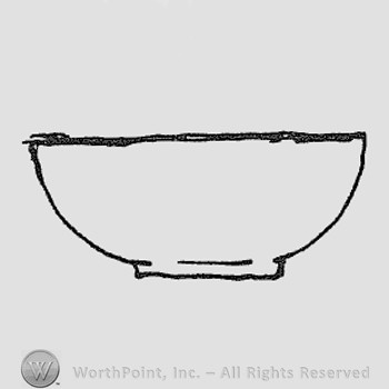 Rookwood Pottery Shape No. 70; salad bowl.