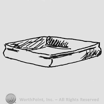Rookwood Pottery Shape No. 228; square basket.