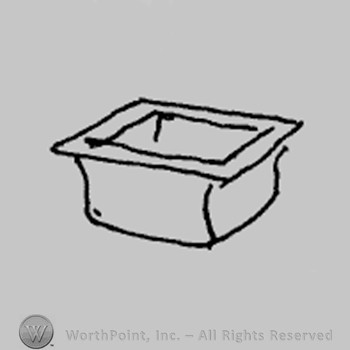 Rookwood Pottery Shape No. 274; soap dish.
