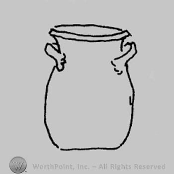 Rookwood Pottery Shape No. 275; lamp jar.
