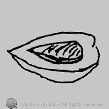 Rookwood Pottery Shape No. 279; almond dish.