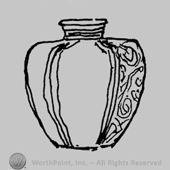 Rookwood Pottery Shape No. 281; hexagon vase.