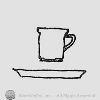 Rookwood Pottery Shape No. 291; cup and saucer.