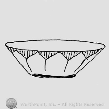 Rookwood Pottery Shape No. 305; salad bowl.