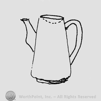 Rookwood Pottery Shape No. 307; copper pot.