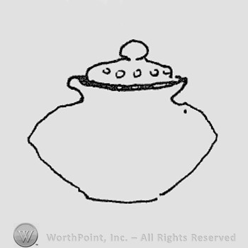 Rookwood Pottery Shape No. 326; potpourri jar.