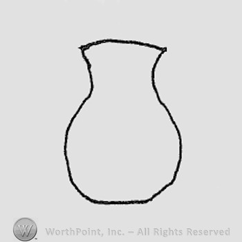 Rookwood Pottery Shape No. 402; thrown.