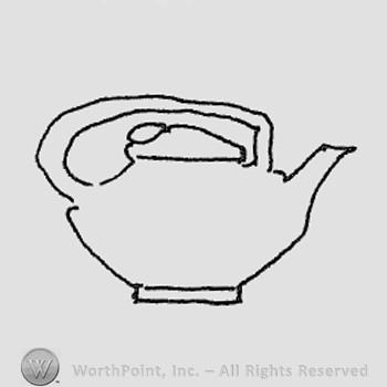 Rookwood Pottery Shape No. 404; teapot.