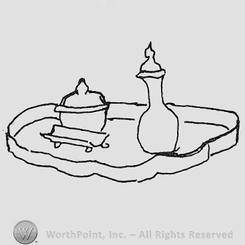 Rookwood Pottery Shape No. 421; bureau set.