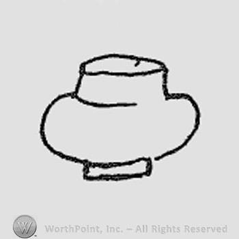 Rookwood Pottery Shape No. 444; small cooper piece.