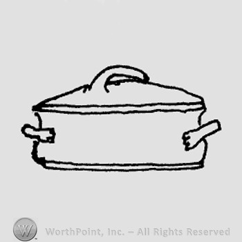 Rookwood Pottery Shape No. 485; covered dish.