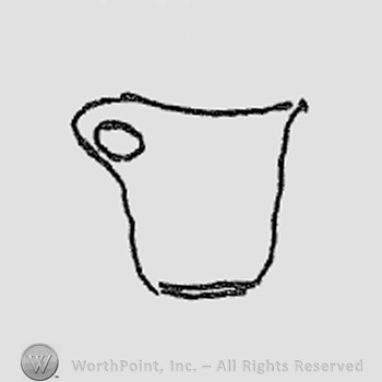 Rookwood Pottery Shape No. 489; breadv and milk set.