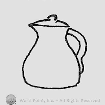 Rookwood Pottery Shape No. 577; chocolate pot.