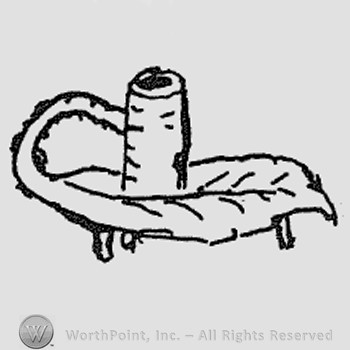 Rookwood Pottery Shape No. 624; candlestick.