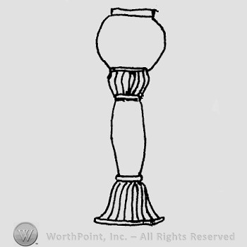 Rookwood Pottery Shape No. 721; lamp.