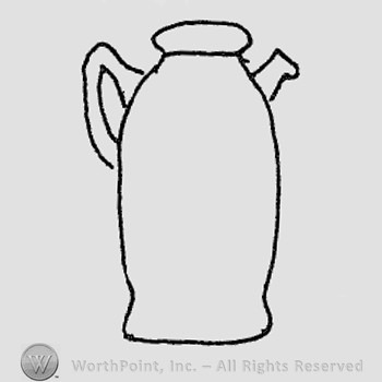 Rookwood Pottery Shape No. 772; chocolate pot.