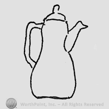 Rookwood Pottery Shape No. 773; chocolate pot.