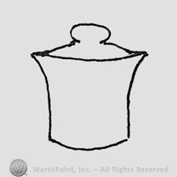 Rookwood Pottery Shape No. 811; tabaco jar.