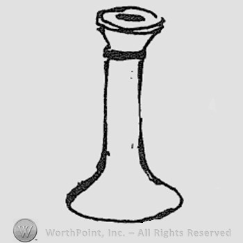 Rookwood Pottery Shape No. 822; candlestick.