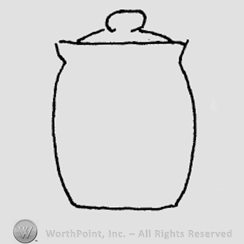 Rookwood Pottery Shape No. 859; cracker jar.