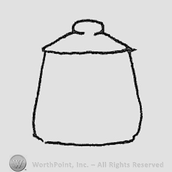 Rookwood Pottery Shape No. 893; cigarette jar.