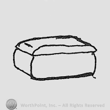 Rookwood Pottery Shape No. 895; cigarette box.