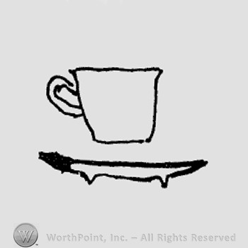 Rookwood Pottery Shape No. 910; cup & saucer.