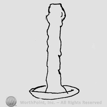 Rookwood Pottery Shape No. 1015; candlestick.