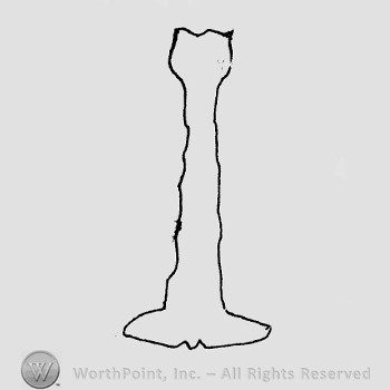 Rookwood Pottery Shape No. 1018; candlestick.