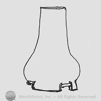 Rookwood Pottery Shape No. 1035; lamp base.