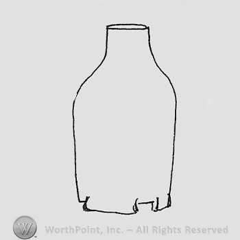 Rookwood Pottery Shape No. 1037; lamp base.