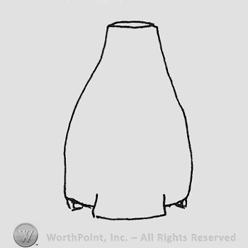 Rookwood Pottery Shape No. 1039; lamp base.