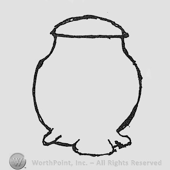 Rookwood Pottery Shape No. 1040; lamp base.