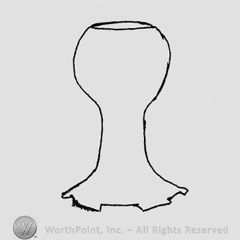 Rookwood Pottery Shape No. 1041; lamp base.