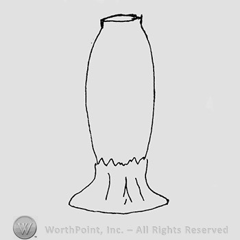 Rookwood Pottery Shape No. 1046; lamp base.