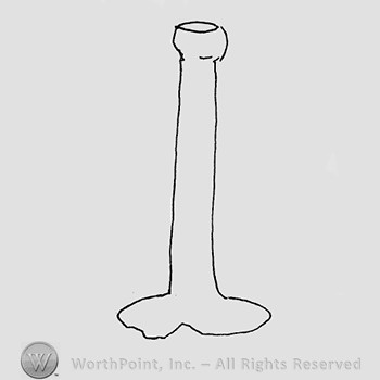 Rookwood Pottery Shape No. 1047; candlestick.